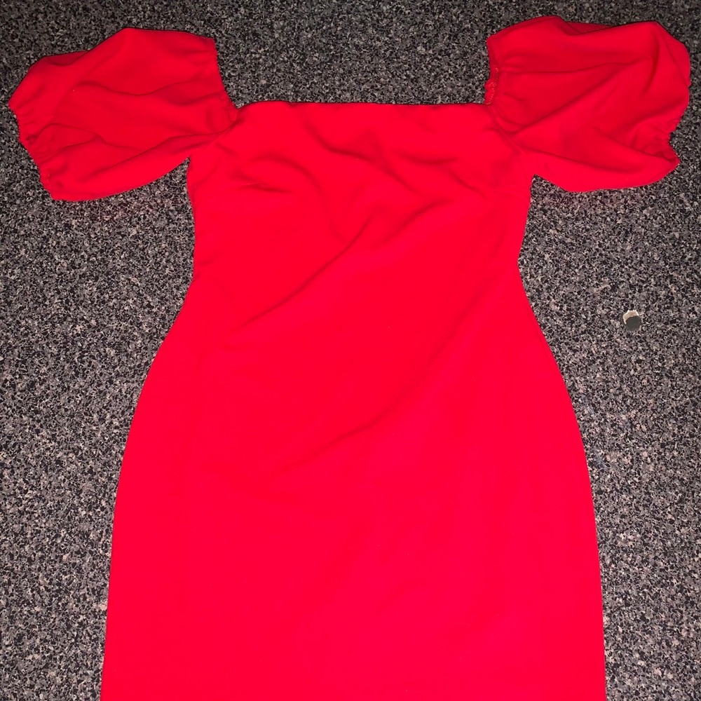 A red Lulus dress it also has never been worn!